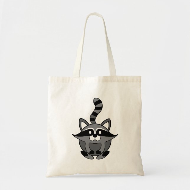 Bolso De Tela Mapache Pequeño (Frente)