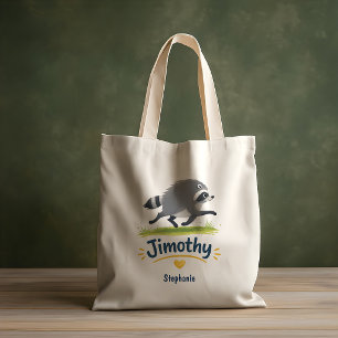 Bolso De Tela Mapache Viral Jimothy Divertido Panda Basura Vida