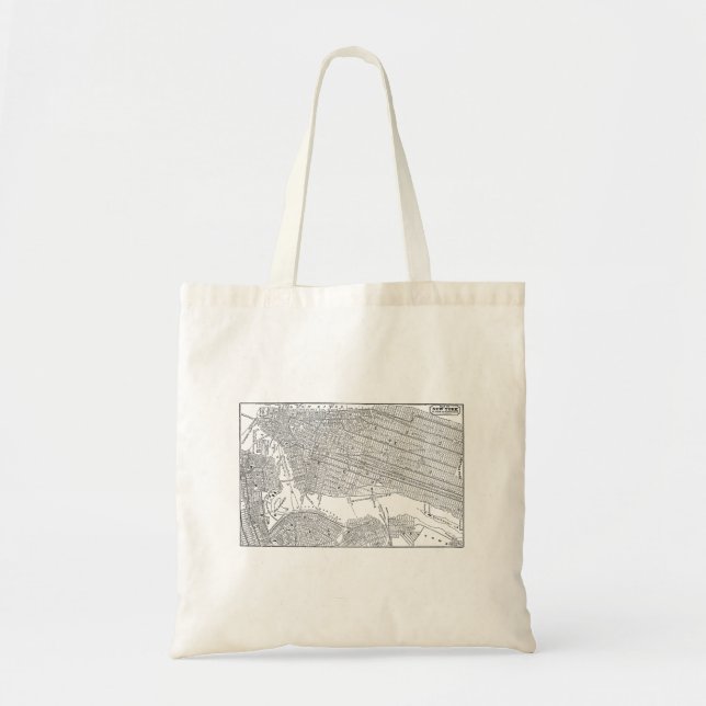 Bolso De Tela Mapas del mapa NYC de New York City Brooklyn de (Frente)