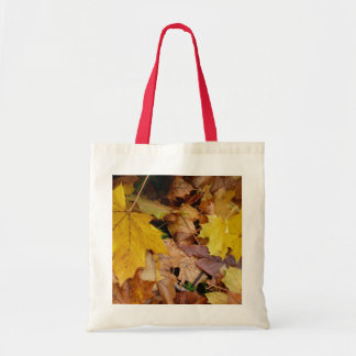 Bolso De Tela Maple caído deja naturaleza otoño amarilla