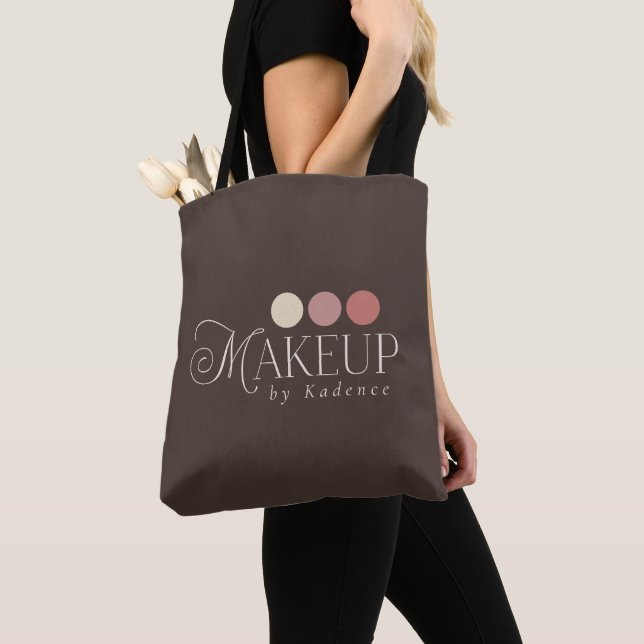 Bolso De Tela Maquillador Artístico con Logotipo Personalizado (Detalle)