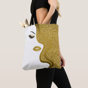 Bolso De Tela Maquillaje con efecto del purpurina