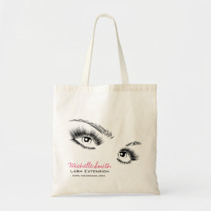 Bolso De Tela Maquillaje minimalista de Moda de pestañas negras