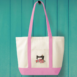 Bolso De Tela Máquina de coser de cosecha de vintage con sabor r