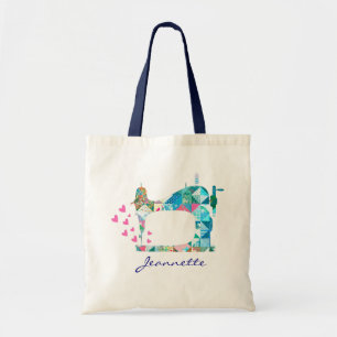 Bolso De Tela Máquina de coser de relleno de nombre de personali