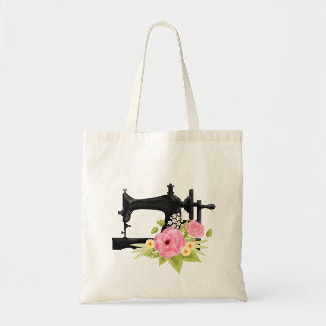Bolso De Tela Máquina de coser victoriana veneciana Tote Bag (Frente)