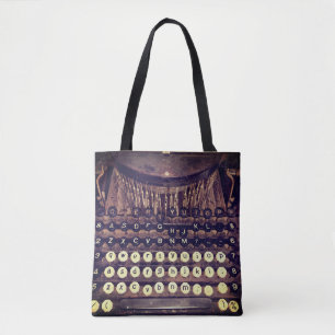 Bolso De Tela Máquina de Escribir Antigua