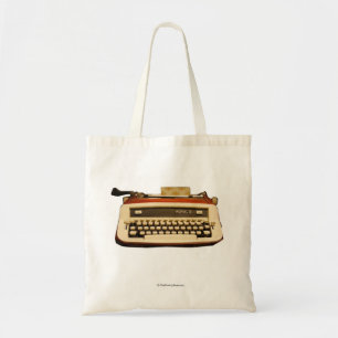Bolso De Tela Máquina de escribir real roja