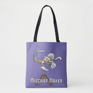 Bolso De Tela Maquinaria de la maldición del gato blanco