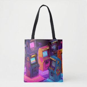 Bolso De Tela Máquinas Retro de Arcade