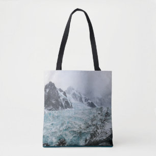 BOLSO DE TELA MAR AZUL CLARO JUNTO A LA MONTAÑA