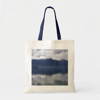 Bolso De Tela Mar de Alaska brumoso en tonos azules