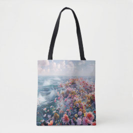 Bolso De Tela Mar de Azaleas