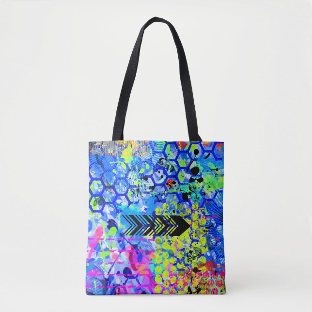 Bolso De Tela Mar de Graffiti (Anverso)