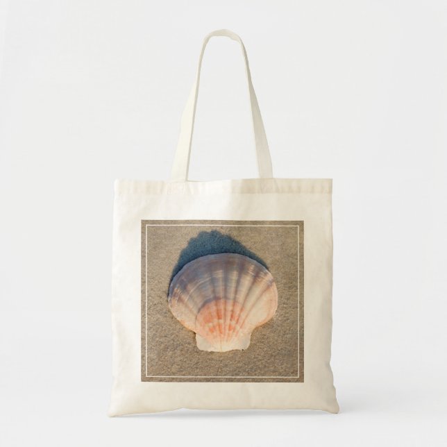 Bolso De Tela Mar Shell que pone en la playa de Sandy (Frente)