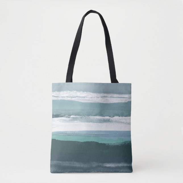Bolso De Tela Mar verde azulado (Anverso)