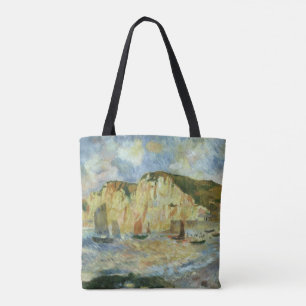 Bolso De Tela Mar y Acantilados de Pierre Renoir, Arte Antiguo F