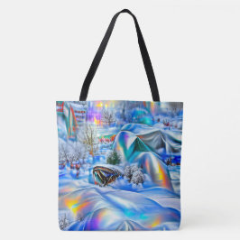 Bolso De Tela Maravilla surrealista de invierno con luces irland