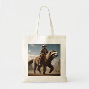 Bolso De Tela "Maravillas del Salvaje Oeste: Vaquero montando un