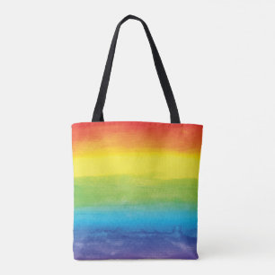 Bolso De Tela Maravilloso orgullo arcoiris de color de agua