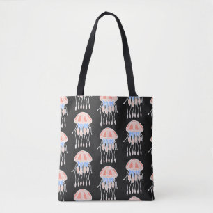 Bolso De Tela Maravilloso patrón inmaculado de medusas. B