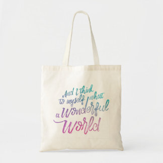 Bolso De Tela Maravilloso Tote Presupuestario Mundial