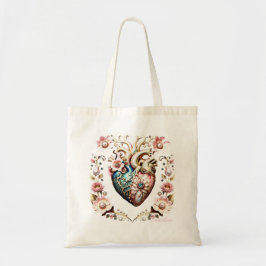 Bolso De Tela Maravilloso y elegante corazón noble.
