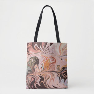 Bolso De Tela Marble Forms – Pink & Beige Soft Marble