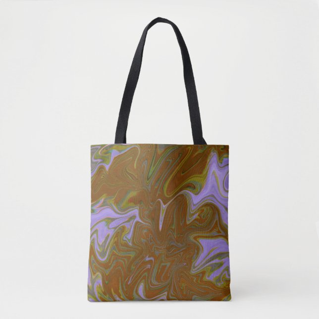 Bolso De Tela Marble Forms – Terracotta Warm Abstract (Anverso)