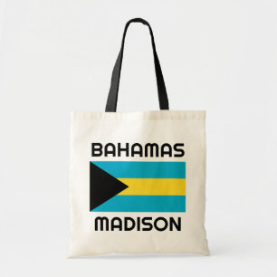Bolso De Tela Marca de Bahamas de nombre personalizado