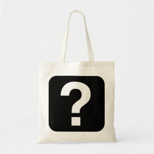 Bolso De Tela Marca de preguntas