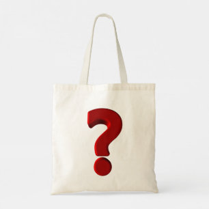 Bolso De Tela Marca de preguntas