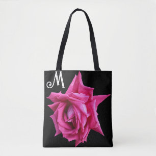 Bolso De Tela Marca M personalizable bonito rosa rosado floral d