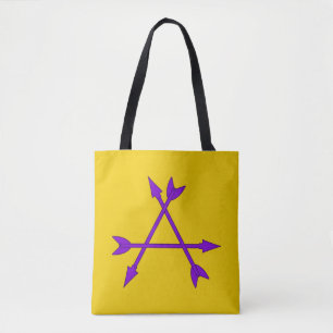 Bolso De Tela Marca Shire of Arrow de población de vuelo