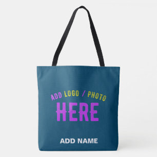 BOLSO DE TELA MARCA VERIFICADA AZUL AZUL DE ESTILO PERSONALIZADO