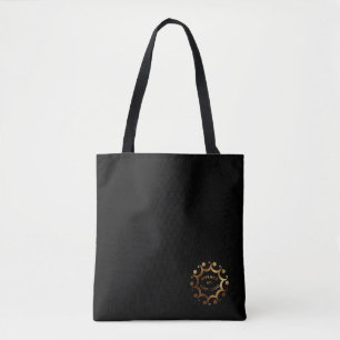 Bolso De Tela Marcado con su logotipo o gráfico Gold Corporate