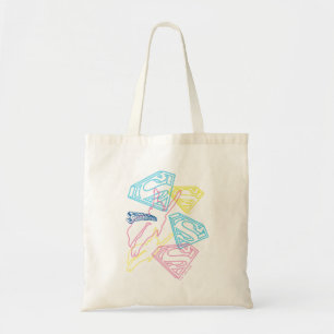 Bolso De Tela Marcas de color de superchica y logotipo