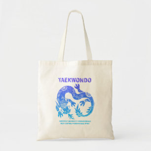 Bolso De Tela Marcial del Dragón Taekwondo Tkd Tae Kwon
