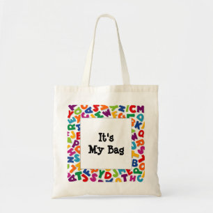 Bolso De Tela Marco alfabético