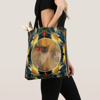Bolso De Tela Marco amarillo de flores de margarita crea tu prop