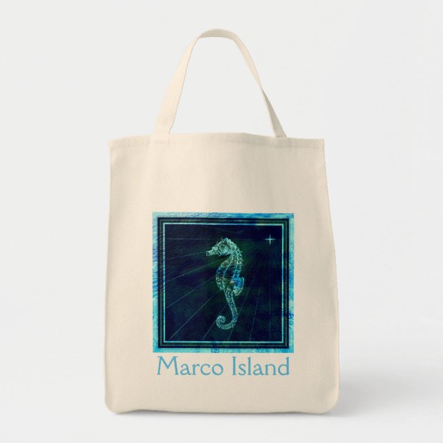 Bolso De Tela Marco Island Seahorse Tote Bag (Frente)