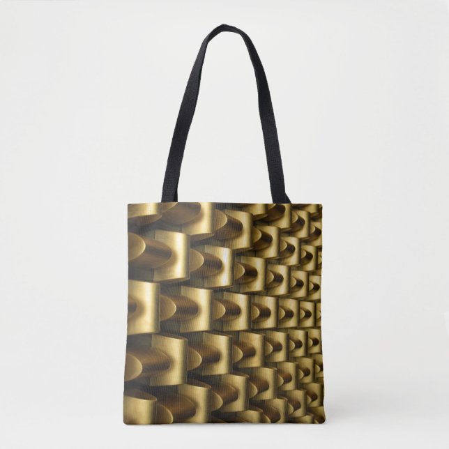 Bolso De Tela Marco metalizado de bronce (Anverso)