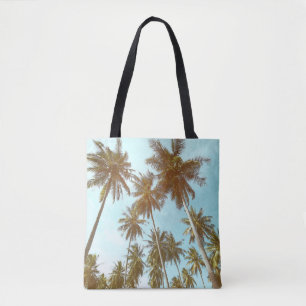Bolso De Tela Marco tropical: palmeras abstractas