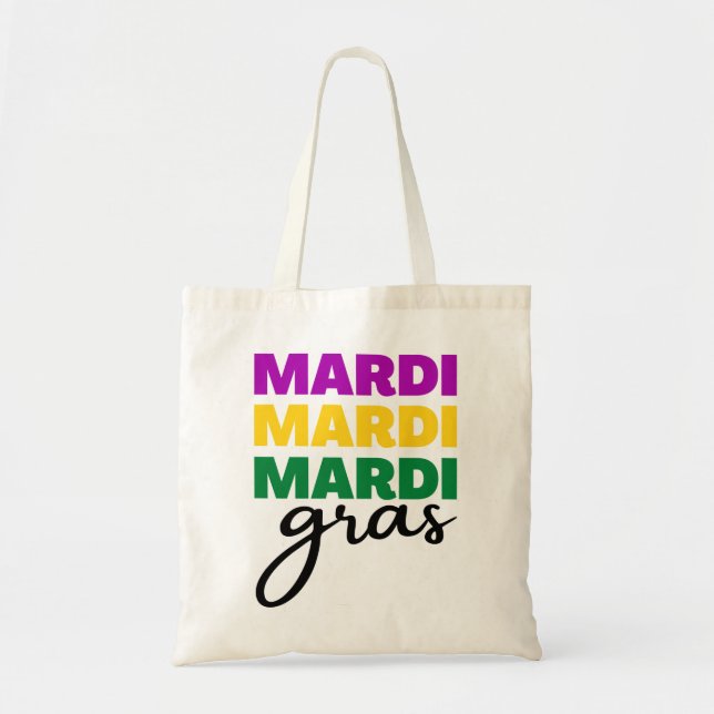 Bolso De Tela Mardi Gras (Frente)