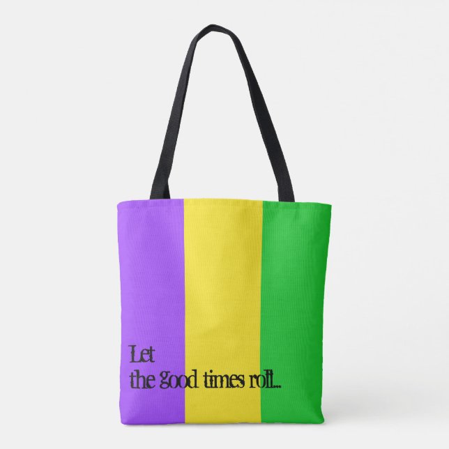 Bolso De Tela Mardi Gras Colores del Carnaval de Nueva Orleans P