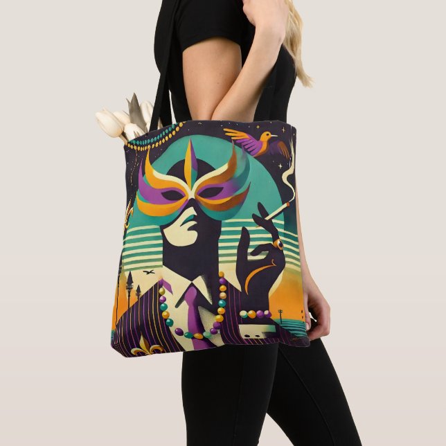 Bolso De Tela Mardi Gras El hombre fumador (Detalle)