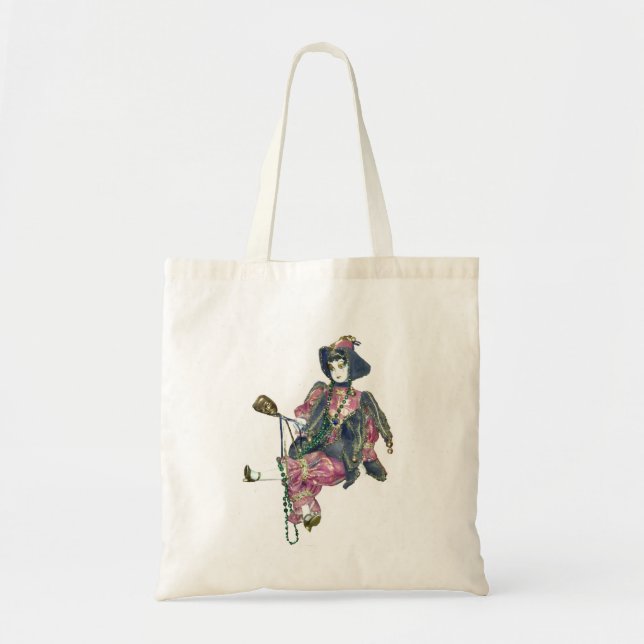Bolso De Tela Mardi Gras Jester (Frente)