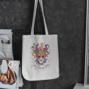 Bolso De Tela Mardi Gras Jester