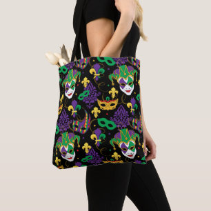 Bolso De Tela Mardi Gras Patterned