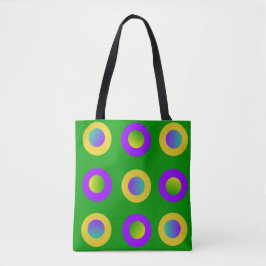 Bolso De Tela Mardi Gras Polka Dots